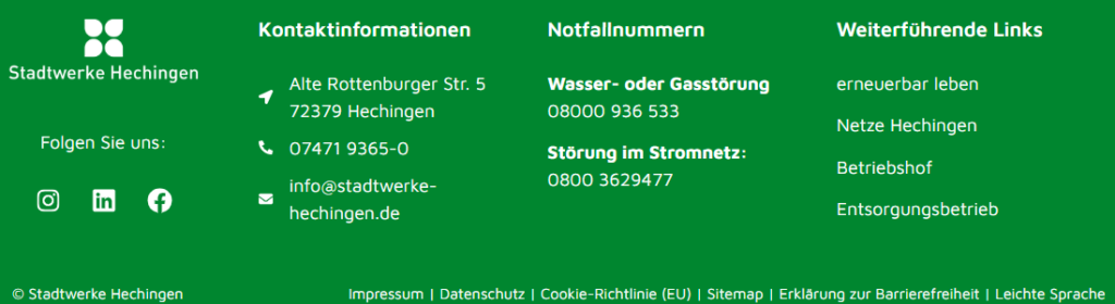 PC Footer Bereich